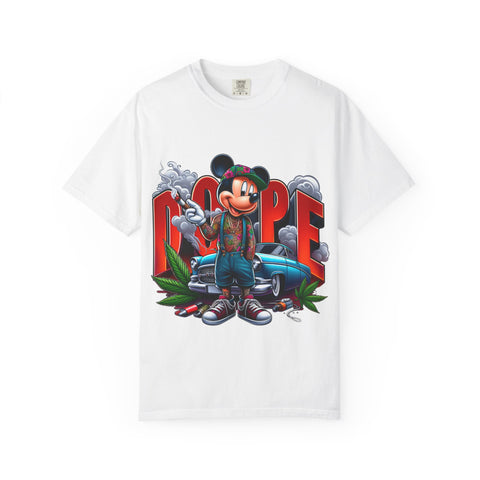 Dope Mickey Mouse Unisex Garment-Dyed T-shirt
