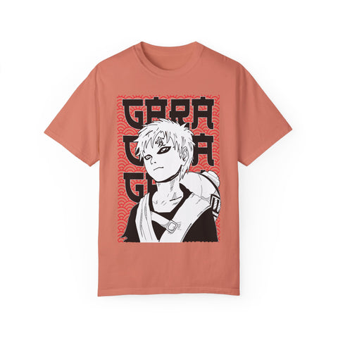 Anime-Inspired Garment-Dyed T-Shirt for Fans