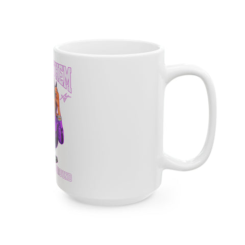 Boots and Blooms Ceramic Mug - Fun & Funky Coffee Cup for Plant Lovers