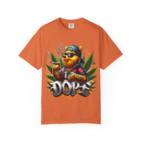 Cool Cannabis Bear Unisex T-Shirt - 'DOPE' Design