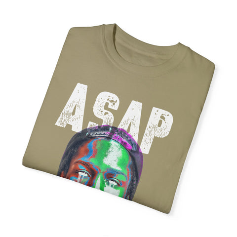 Unisex Garment-Dyed T-Shirt - Vibrant ASAP Graphic Tee