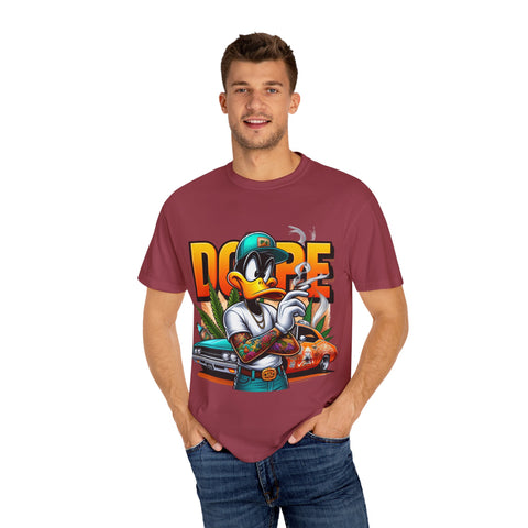 Dope Duck Graphic Unisex T-Shirt – Cool Casual Wear for Car Lovers & Street Style Enthusiasts
