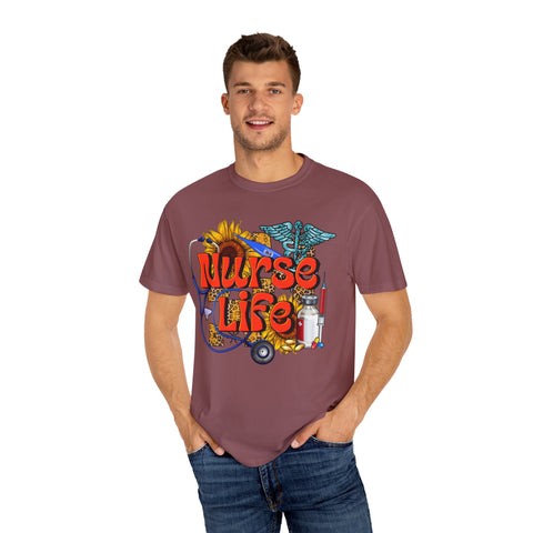 Nurse Life T-Shirt - Garment-Dyed Tee for Healthcare Heroes