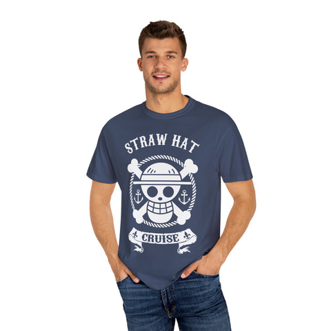 Straw Hat Cruise Graphic T-Shirt - Unisex Garment-Dyed Tee for Fans