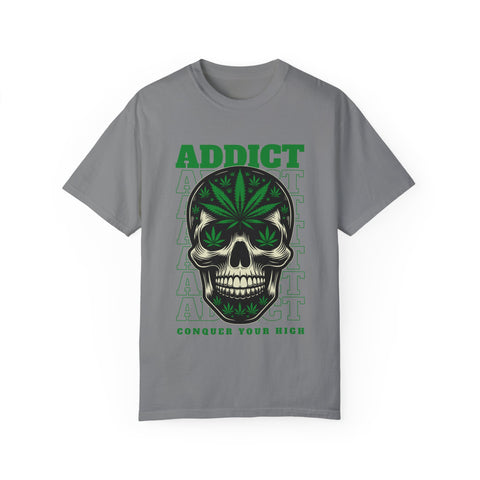 Addict Skull Graphic T-Shirt - Conquer Your High