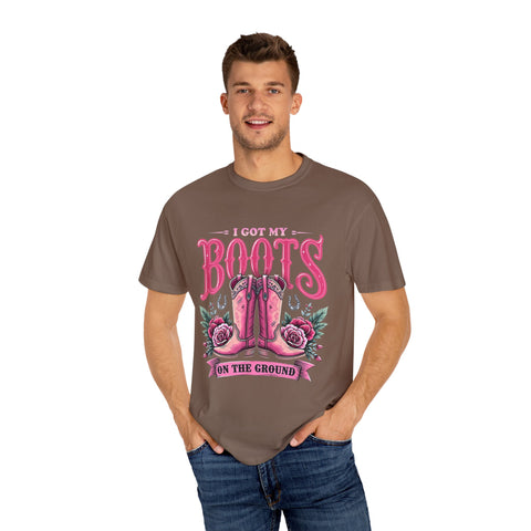 I Got My Boots on the Ground Unisex T-Shirt - Stylish Country Vibe, Perfect for Music Festivals and Casual Outings