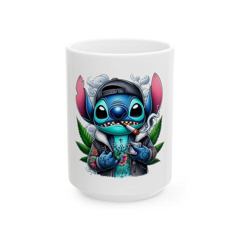 Cool Stitch Character Mug - 11oz & 15oz - Ideal Gift for Disney Fans