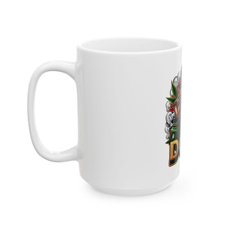 Dope Vibes Ceramic Mug - Stylish 11oz & 15oz Coffee Cup for Trendy Sippers