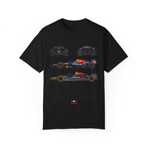 Red Bull Racing Unisex T-Shirt - 350 KM/H, UG Turbo, 15,000 RPM