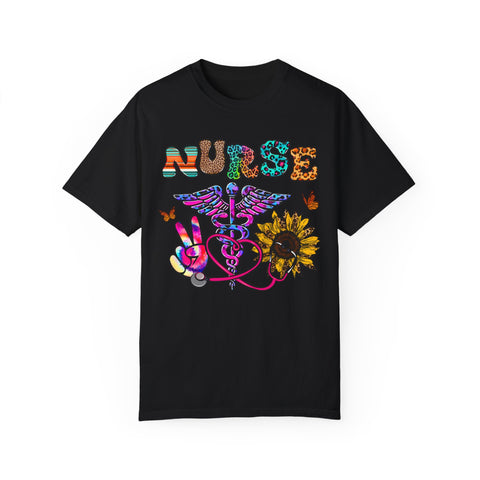 Colorful Nurse Graphic T-Shirt – Perfect for Healthcare Heroes