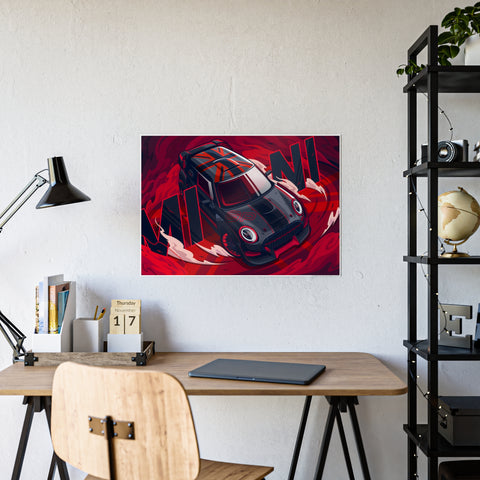 Mini Cooper Gloss Poster - Vibrant Automotive Art for Car Enthusiasts