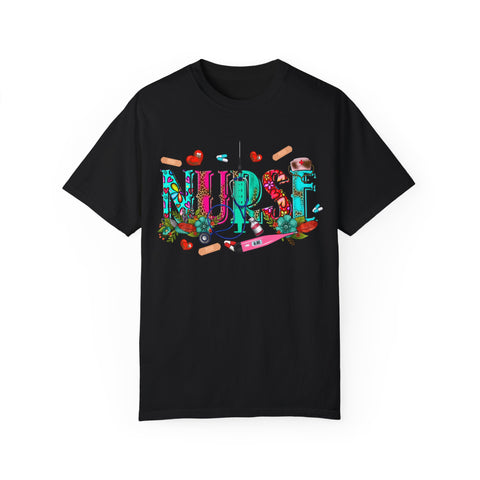 Colorful Nurse Graphic Unisex T-shirt - Perfect Gift for Healthcare Heroes