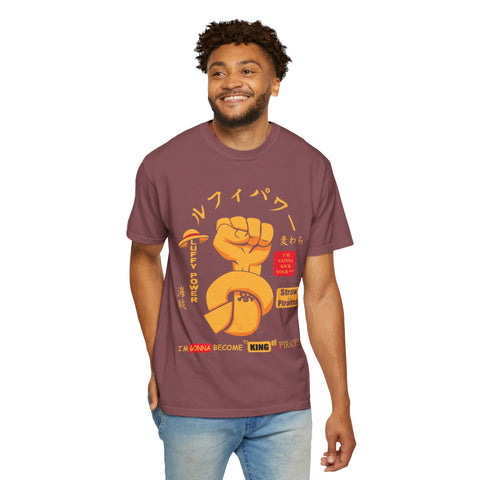 Unisex Luffy Power Graphic T-Shirt - King of Pirates Design