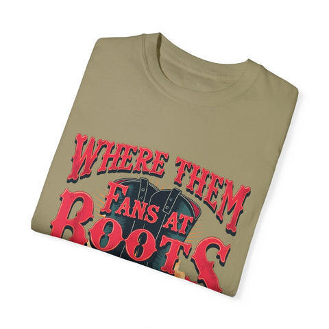Where Them Fans at Boots Unisex T-Shirt - Perfect for Country Music Lovers