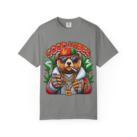 Good Vibes Unisex T-Shirt - Cool Bear Design