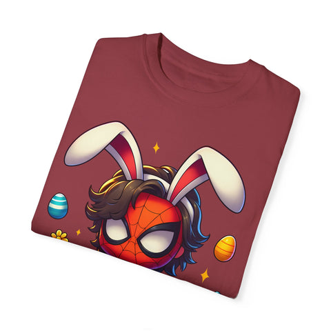 Easter Spider-Man T-Shirt | Unisex Garment-Dyed Tee for Kids & Fans