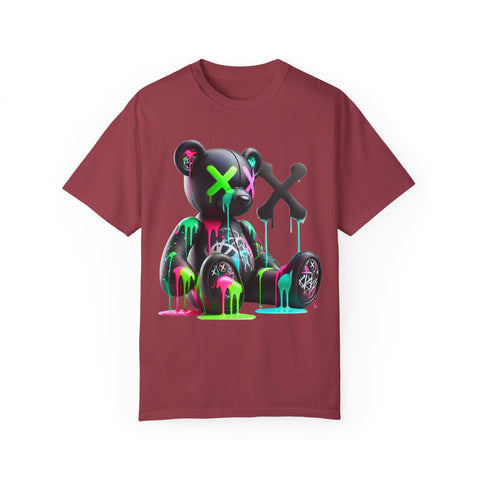 Graffiti Bear Unisex Garment-Dyed T-Shirt