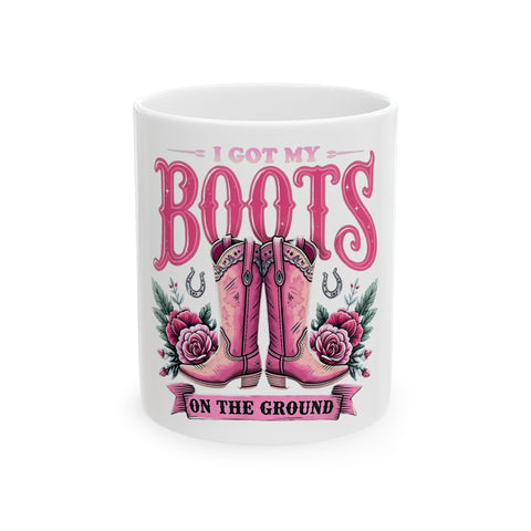 Boho Floral Ceramic Mug - Perfect Gift for Coffee Lovers and Bohemian Decor