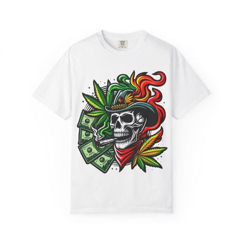 Skull & Smoke T-Shirt | Cool Unisex Graphic Tee for Music Lovers, Festival Wear, Street Style, Gift Idea, Vibrant Design