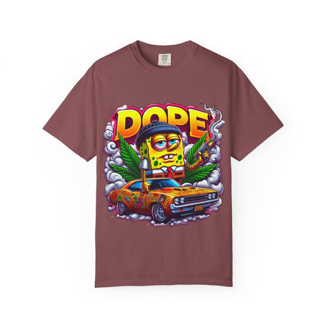 Retro Dope SpongeBob T-Shirt | Unisex Garment-Dyed Tee for Fun Vibes