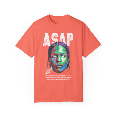 Unisex Garment-Dyed T-Shirt - Vibrant ASAP Graphic Tee