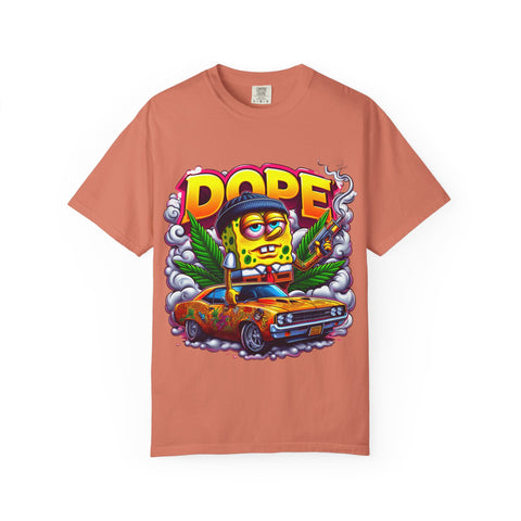 Retro Dope SpongeBob T-Shirt | Unisex Garment-Dyed Tee for Fun Vibes