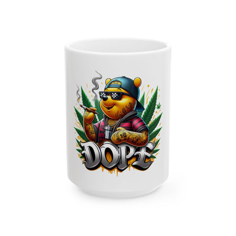 Dope Vibe Ceramic Mug - 11oz & 15oz, Perfect for Coffee Lovers & Cannabis Enthusiasts