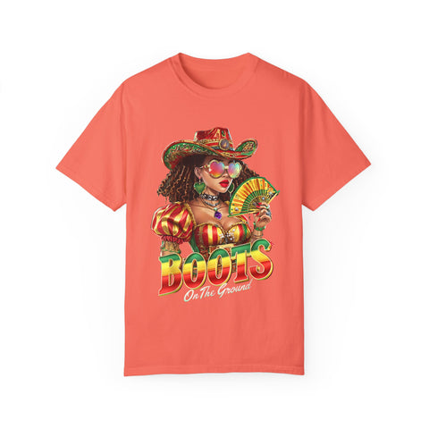 Colorful Boots Themed Unisex T-Shirt - Fun & Festive Design for Celebrations