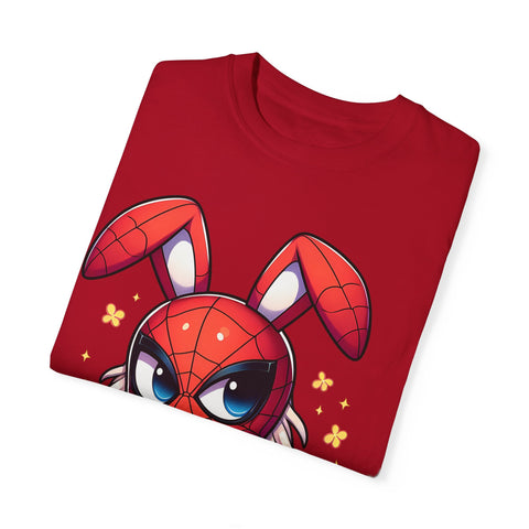 Easter Bunny Superhero T-Shirt - Unisex Garment-Dyed Tee