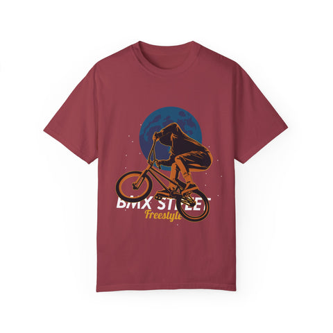 BMX Style Freestyle Unisex Garment-Dyed T-Shirt
