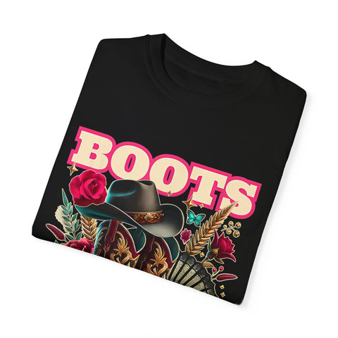 Western Style Graphic Tee - "Boots on the Ground"