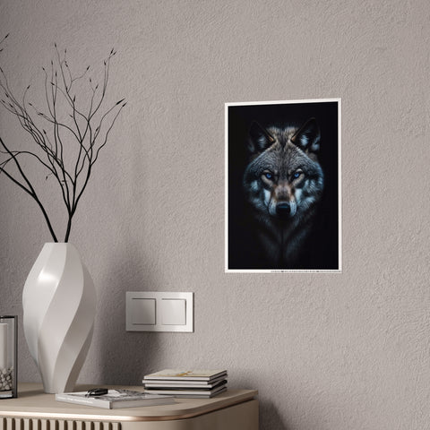 Majestic Wolf Gloss Poster | Stunning Wall Art for Nature Lovers