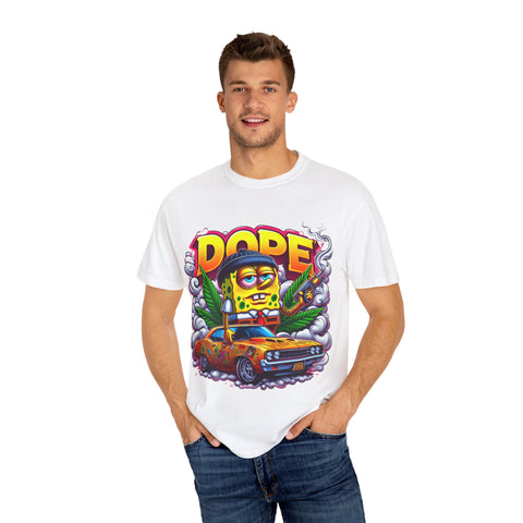 Retro Dope SpongeBob T-Shirt | Unisex Garment-Dyed Tee for Fun Vibes