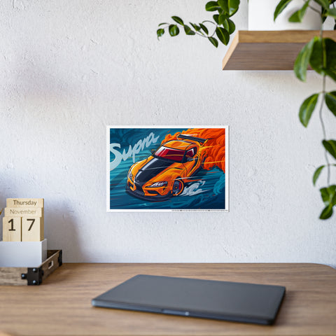 Supra Car Gloss Poster - Vibrant Wall Art for Car Enthusiasts