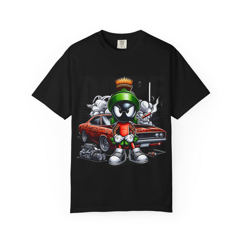 Cool Cartoon Car T-Shirt - Dope Marvin the Martian Design