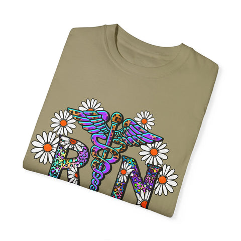 Boho Floral Graphic T-Shirt for Hippie Vibes – Rainbow RN Design