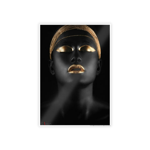 Elegant Gloss Poster - Black and Gold Art Print for Home Decor