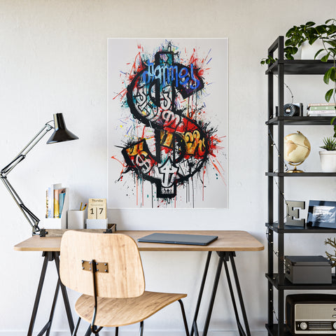 Urban Art Gloss Posters - Bold Graffiti Style Decor for Modern Spaces