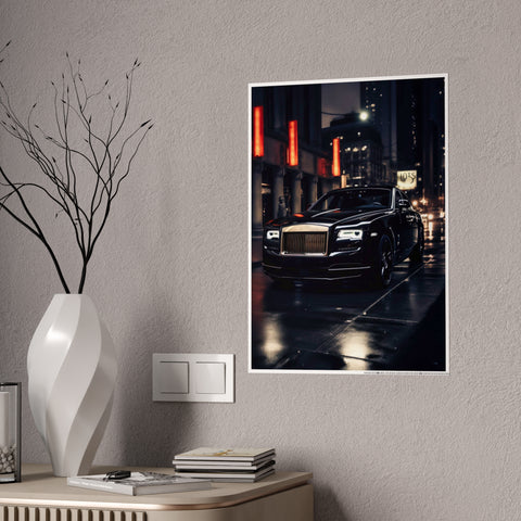 Luxury Car Gloss Poster - Elegant Urban Decor
