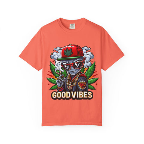 Good Vibes Unisex T-Shirt - Stylish Garment-Dyed Tee for Chill Moments