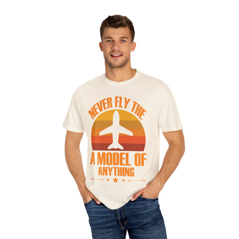 Vintage-Inspired Travel T-Shirt - "Never Fly the A Model of Anything"