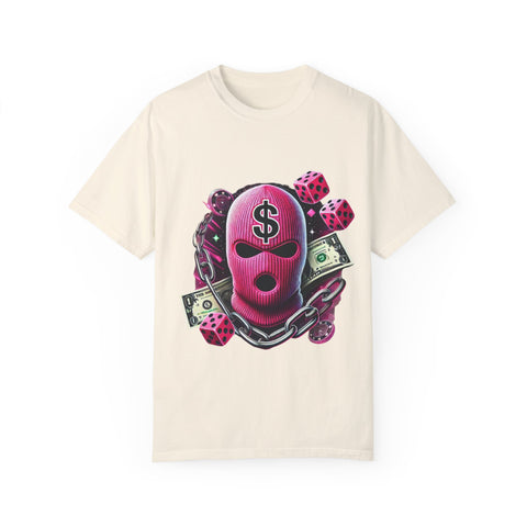 Unisex Garment-Dyed Graphic T-Shirt - Cash Rules Design