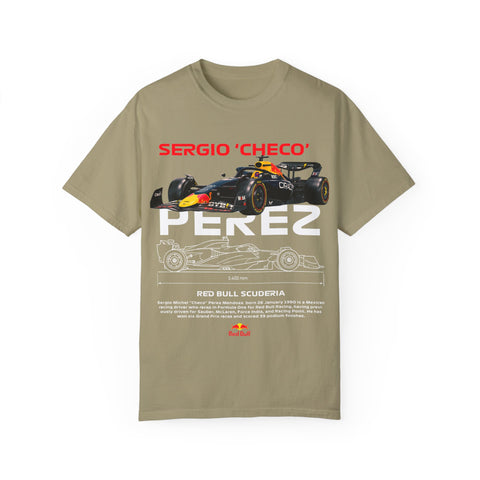 Sergio 'Checo' Perez Unisex Garment-Dyed T-Shirt - Red Bull Racing Fan Tee