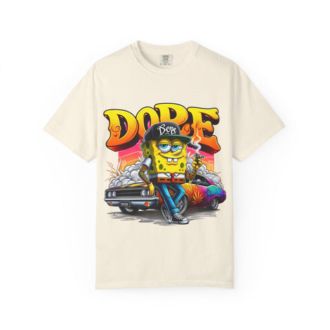 Dope SpongeBob Unisex Garment-Dyed T-Shirt - Fun Streetwear for Casual Vibes