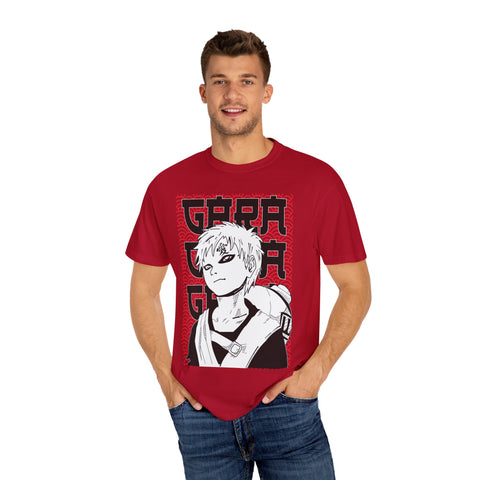 Anime-Inspired Garment-Dyed T-Shirt for Fans