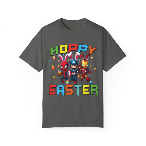 Hoppy Easter Unisex T-Shirt - Colorful Superhero Design