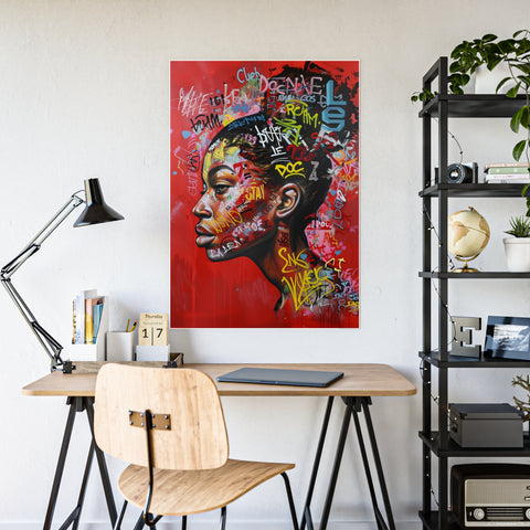 Vibrant Gloss Poster - Urban Art Print with Graffiti Style