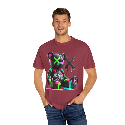 Graffiti Bear Unisex Garment-Dyed T-Shirt