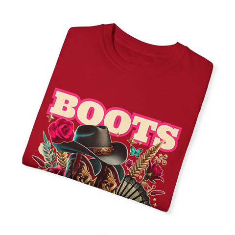 Western Style Graphic Tee - "Boots on the Ground"