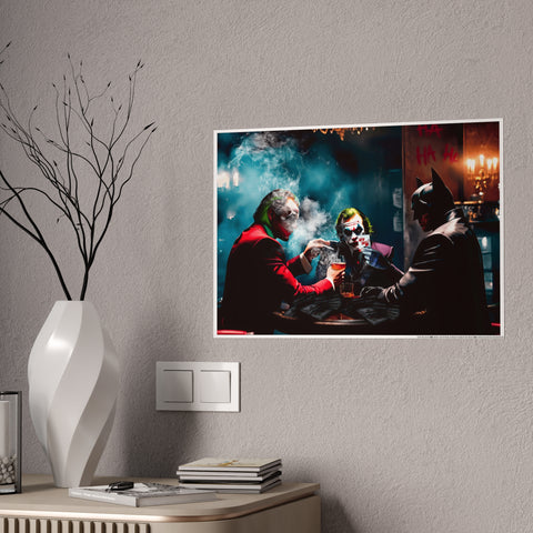 Gotham Villains Gloss Poster – Iconic Joker & Batman Wall Art